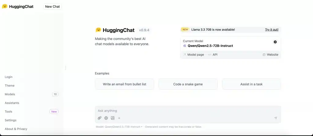 HuggingChat