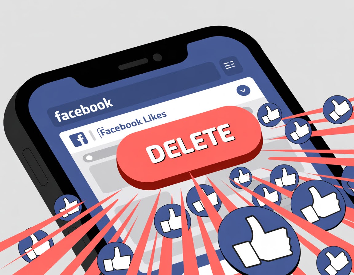 Facebook Toplu Beğeni Silme
