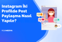 instagram iki profilde post paylasma