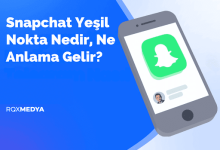 snapchat yeşil nokta nedir