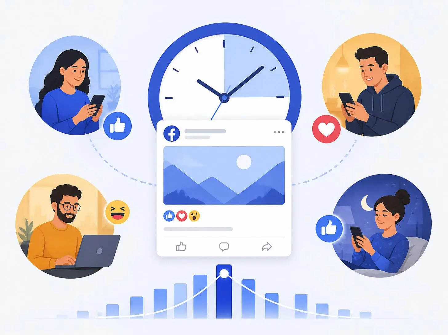 facebook paylaşım saatleri