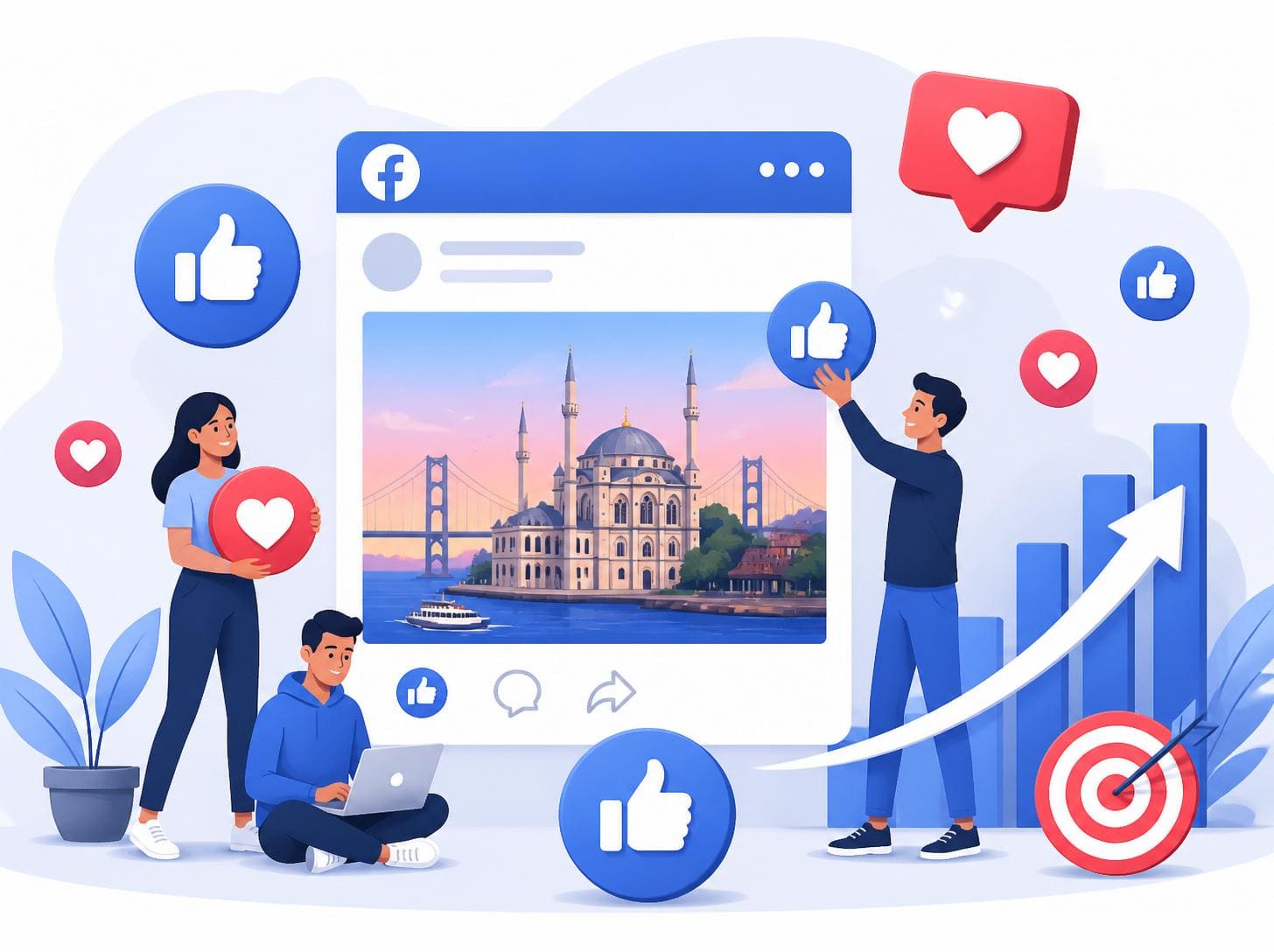 facebook türk gönderi beğenisi arttırma