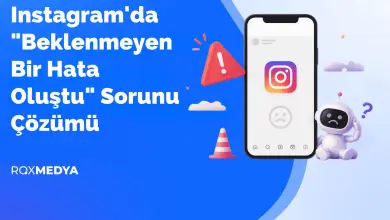 instagram beklenmeyen bir hata oluştu