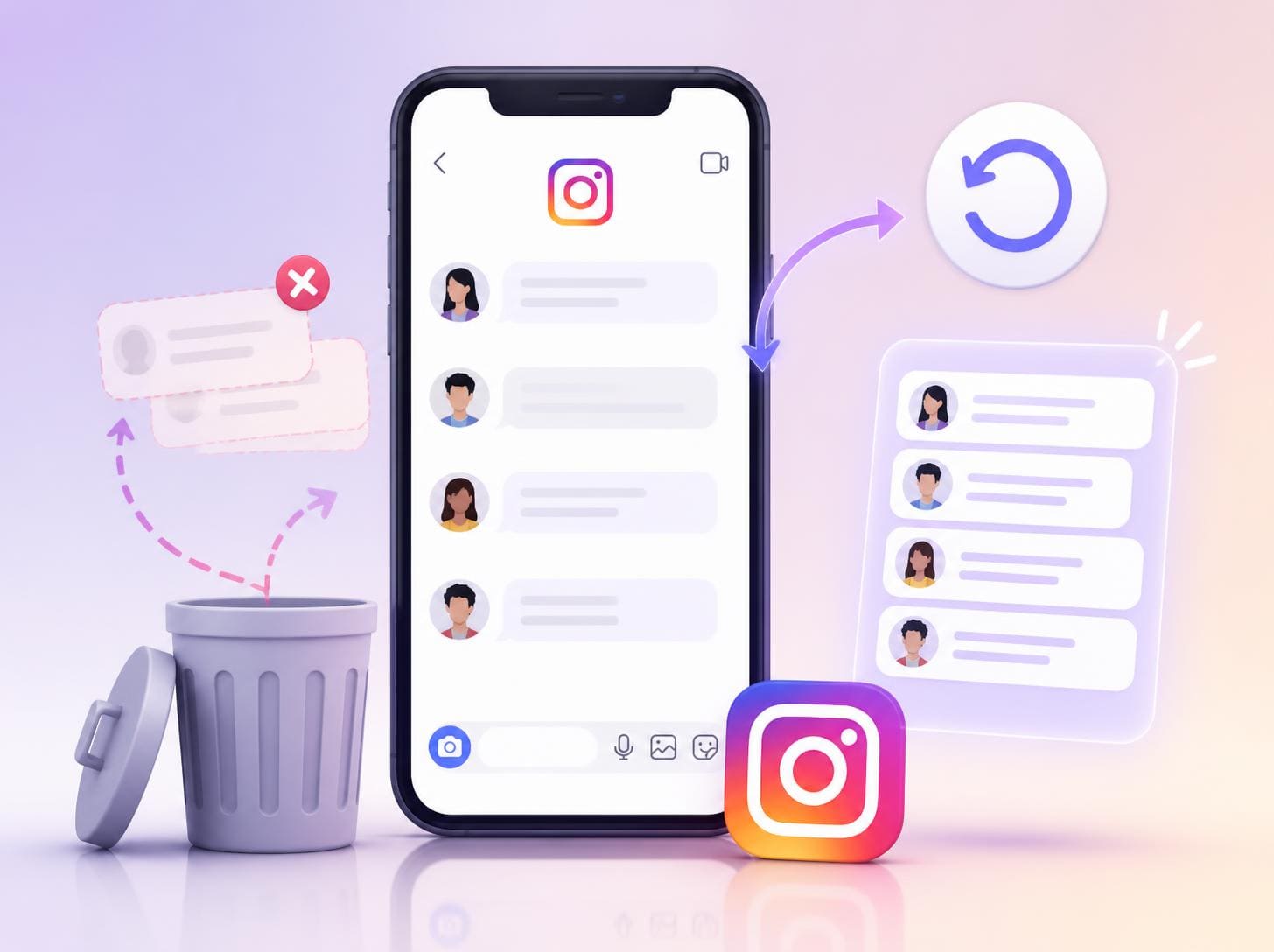 Instagram DM silinen mesajları geri getirme