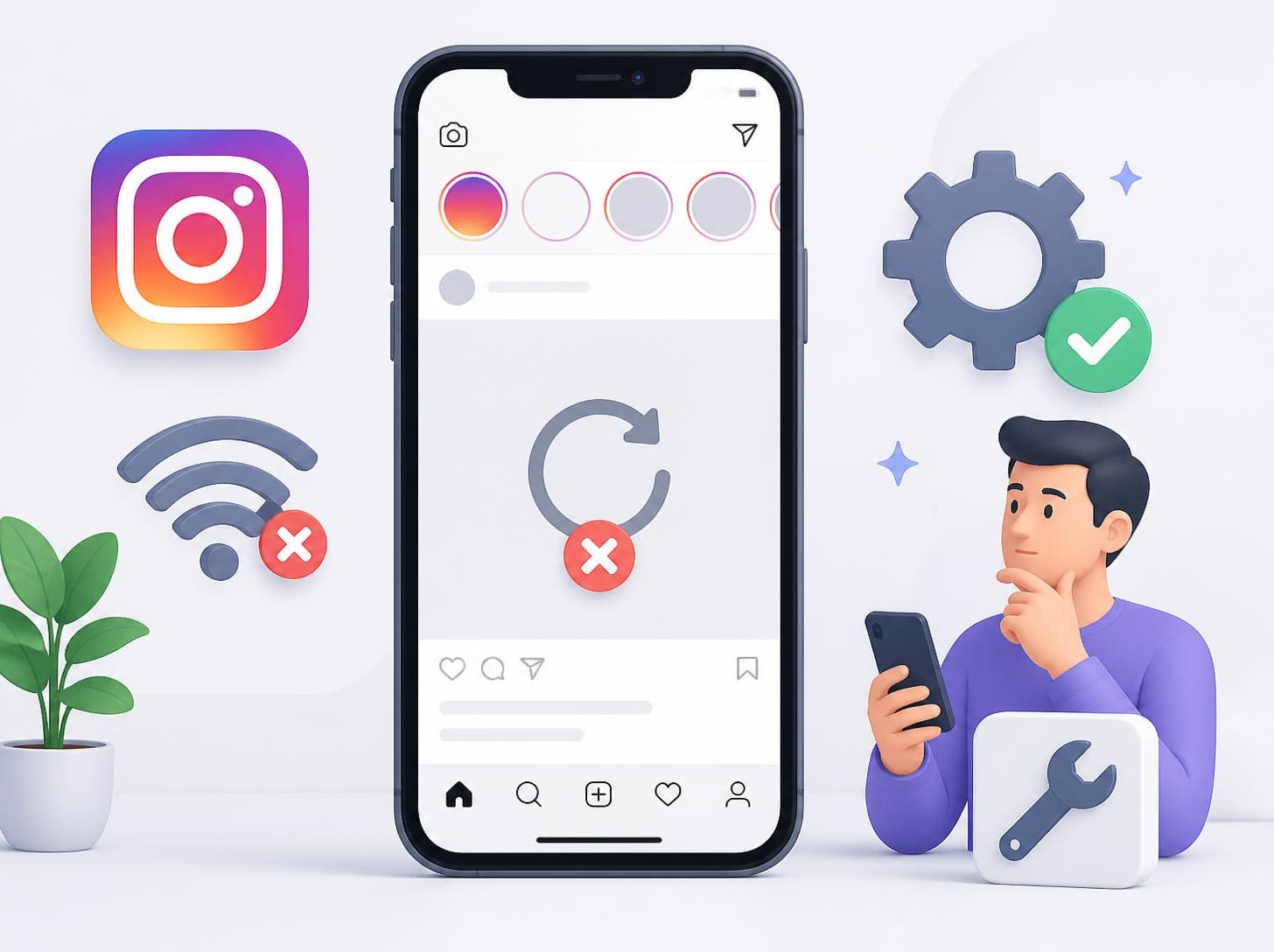instagram akış yenilenemedi sorunu