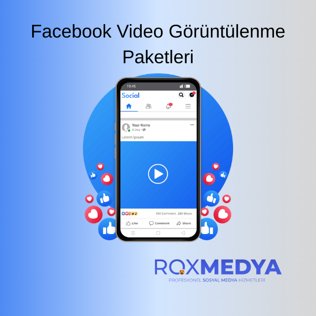 Facebook video görüntülenme paketleri